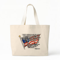 Pledge of Allegiance Psalm 33:12 Tote Bags