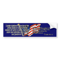 Pledge of Allegiance Psalm 33:12 Bumper Sticker