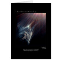 Pleiades IC 349 Nebual Hubble Telescope Photo Greeting Card
