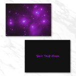 Pleiades in Purple Profile Card Business Cards