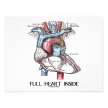 Plein coeur à l'intérieur invitations personnalisées
