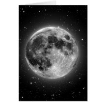 Pleine lune cartes de vœux