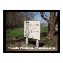 Plimoth Plantation, Massachusetts Post Card