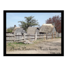 Plimoth Plantation, Massachusetts Post Card