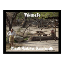 Plimoth Plantation, Massachusetts Postcard