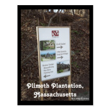 Plimoth Plantation, Massachusetts Postcard