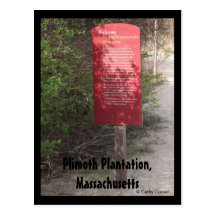 Plimoth Plantation, Massachusetts Postcard