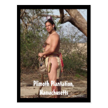 Plimoth Plantation, Massachusetts Postcard