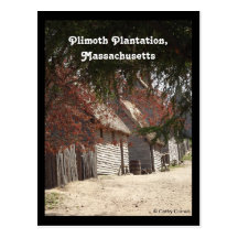 Plimoth Plantation, Massachusetts Postcard