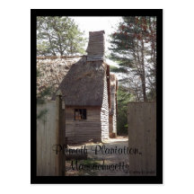 Plimoth Plantation, Massachusetts Postcard