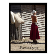 Plimoth Plantation, Massachusetts Postcard