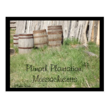Plimoth Plantation, Massachusetts Postcard