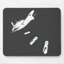Plongeur de F-Bombe (blanc) Tapis De Souris