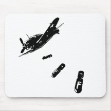 Plongeur de F-Bombe (noir) Tapis De Souris