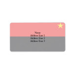 Plotting, Colombia flag Address Label