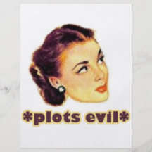 Plotting Evil Full Colour Flyer