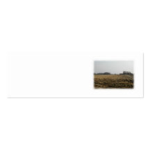 Plowed Field in Winter. Scenic. Business Card Templates