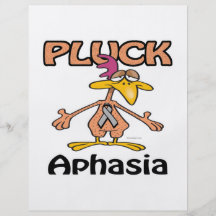 Pluck Aphasia Awareness Design Flyers