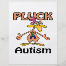 Pluck Autism Awareness Design Personalized Flyer