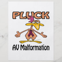 Pluck AV Malformation Awareness Design Flyer Design