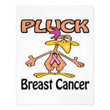 Pluck Breast Cancer Awareness Design Custom Invitations