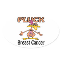 Pluck Breast Cancer Awareness Design Stickers