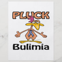 Pluck Bulimia Awareness Design Full Color Flyer
