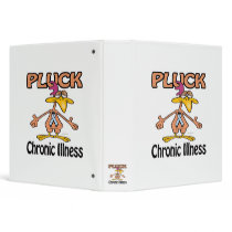 Pluck Chronic Illness Awareness Design 3 Ring Binder