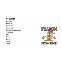 Pluck Chronic Illness Awareness Design Business Card