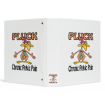 Pluck Chronic Pelvic Pain Awareness Design Vinyl Binders
