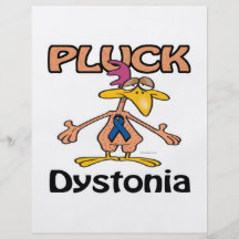 Pluck Dystonia Awareness Design Full Color Flyer