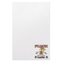 Pluck Fragile X Awareness Design Custom Stationery