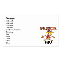 Pluck HIV Awareness Design Business Card Templates