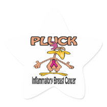 Pluck Inflammatory Breast Cancer Awareness Design Stickers