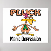 Pluck Manic Depression Awareness Design Posters