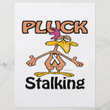 Pluck Stalking Awareness Design Flyer