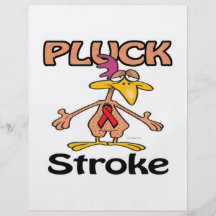 Pluck Stroke Awareness Design Custom Flyer