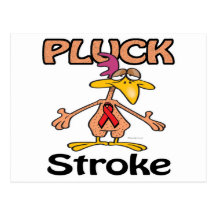 Pluck Stroke Awareness Design Postcard