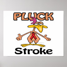 Pluck Stroke Awareness Design Posters
