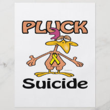 Pluck Suicide Awareness Design Custom Flyer