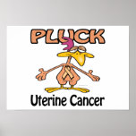 Pluck Uterine Cancer Awareness Design posters