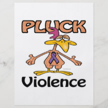 Pluck Violence Awareness Design Flyer Design