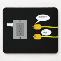 plug-ins plugs cartoon mousepad