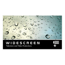 Pluie de l'écran géant 05 sur ma fenêtre cartes de visite personnelles