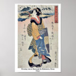 Pluie de soirée chez Karasaki par Kikukawa, Eizan  Posters