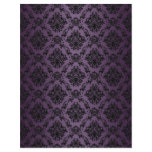 Plum Baroque Black Lace Pattern Paper letterhead
