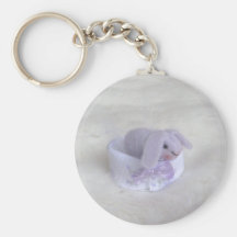 Plum Bunny Keychain