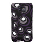 Plum & Fawn Offset Retro Ovals Samsung Galaxy S Cover