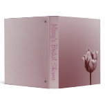 Plum Floral Binder