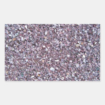 Plum limestone slate rectangular stickers